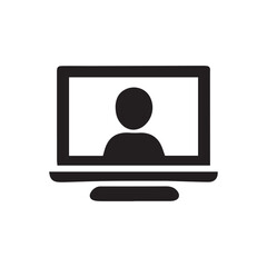 vector illustration of a computer monitor