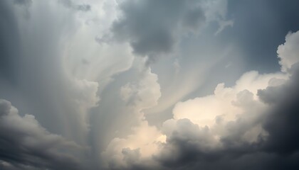 Obraz premium plane flying in the sky with a lot of clouds