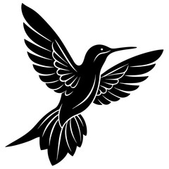 Hummingbird Silhouette vector illustration