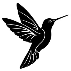 Hummingbird Silhouette vector illustration