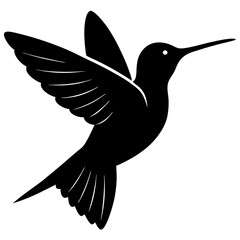 Hummingbird Silhouette vector illustration