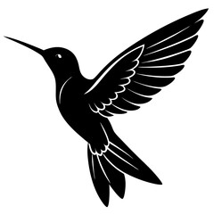 Hummingbird Silhouette vector illustration