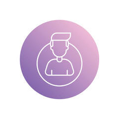 User icon vector stock illustration