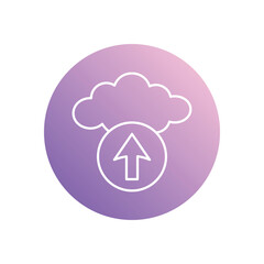 Upload icon vector stock illustration