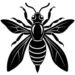 Hornet Silhouette vector illustration