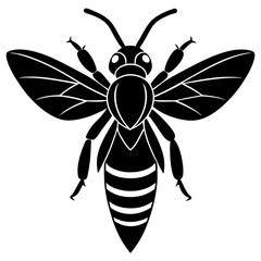 Hornet Silhouette vector illustration