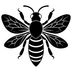 Hornet Silhouette vector illustration