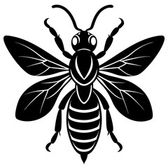 Hornet Silhouette vector illustration
