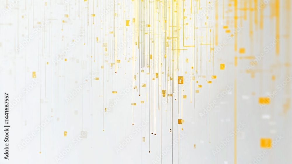 Poster dynamic digital flow abstract design animation modern environment abstract perspective digital trans