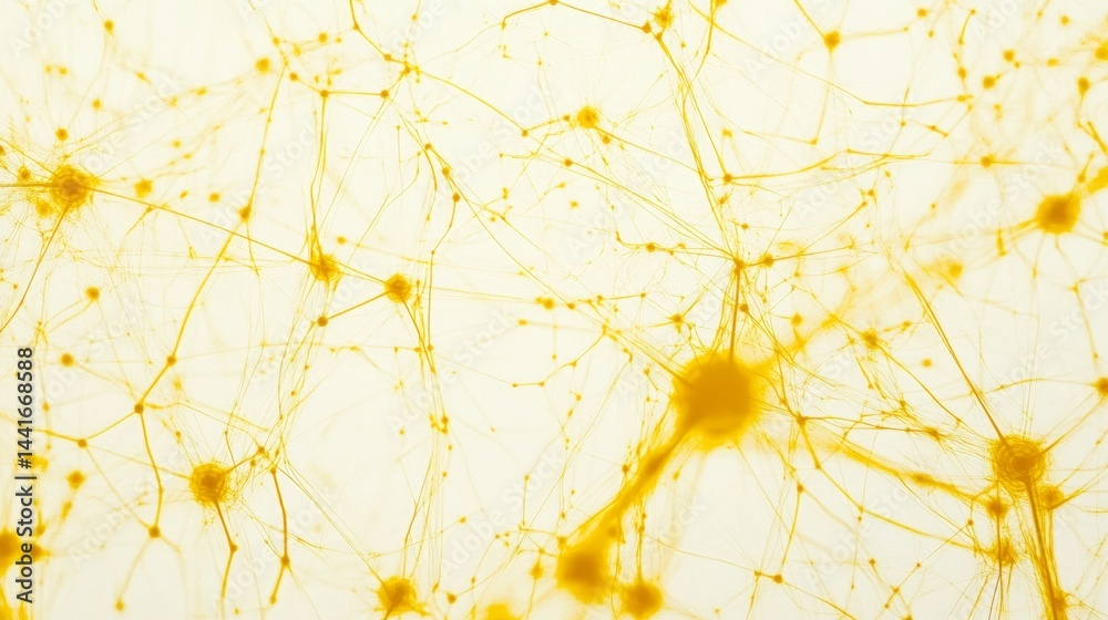 Poster neural connections in science lab microscopic view abstract content bright environment conceptual vi