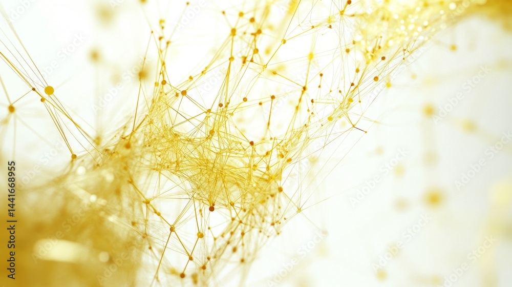Poster dynamic connections abstract digital network virtual space light and color close-up data visualizati