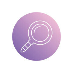 Magnifire icon vector stock illustration