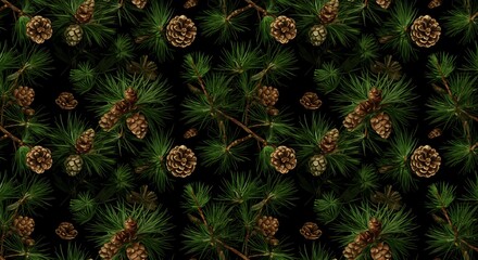 Pine Cone Tapestry AI Generated