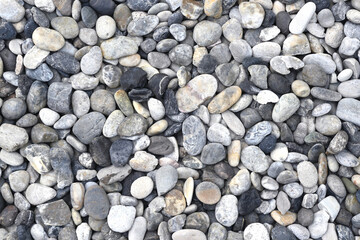 Close-up of pebble stone background