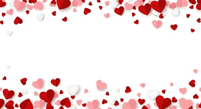 Heartfelt Confetti Celebration AI Generated - Powered by Adobe