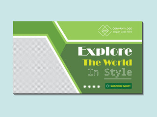 Wanderlust Travel YouTube Thumbnail Creative Design
