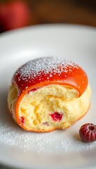Obraz premium pastry with a bite taken out of it