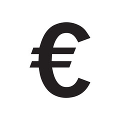 Fototapeta premium euro symbol on white background