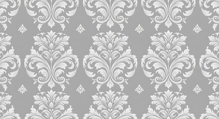 Fototapeta premium Silver Filigree Dreams AI Generated