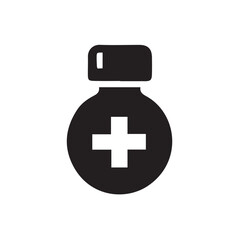 Obraz premium medicine bottle vector illustration