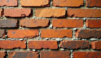 Obraz premium Dry, crumbling brick; irregular surface, sun-bleached hues , yellow, erosion, crumbling