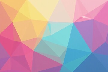 Obraz premium Pastel hexagons and triangles overlap, creating a vibrant geometric design , shade, visual, illustration