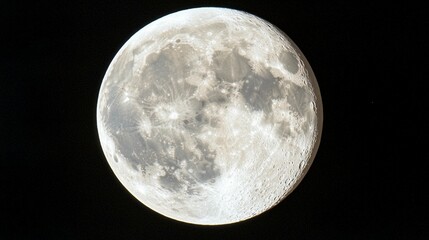 Obraz premium Full moon high resolution image celestial space background astronomy photography