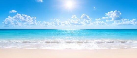 Fototapeta premium Sunny Beach Horizon View