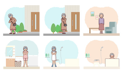 高齢女性　ヒートショックを招く習慣