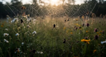 Golden Hour's Web AI Generated