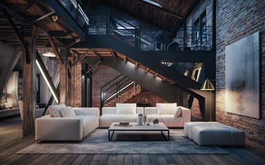 Fototapeta premium interior of modern building