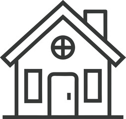 Home  icon vector illustration on transparent background.