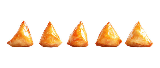 Pack of Baklava Against Transparent Background for Dessert Branding, Pastry Promotion, or Culinary Design Projects
