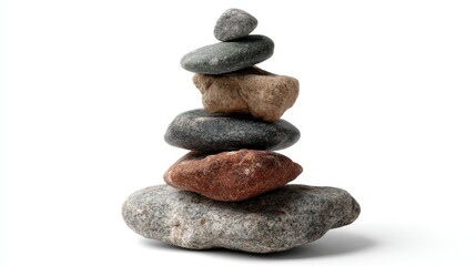 Stack of Stones Serenity and Balance in Nature's Art