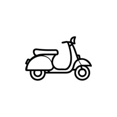 Fototapeta premium red vintage scooter