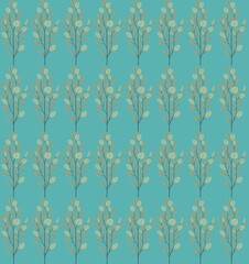 seamless floral pattern, seamless pattern with leaves, seamless pattern with green leaves