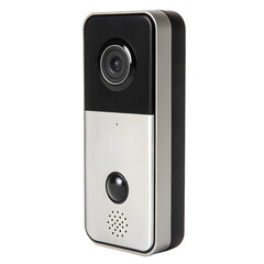Fototapeta premium Modern Smart Video Doorbell Camera Isolated
