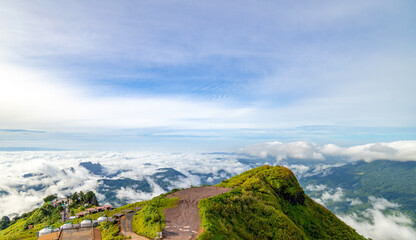 The most beautiful Viewpoint phu thap buek in phetchabuncity phetchabun,Thailand.