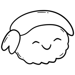 Cute sushi doodle