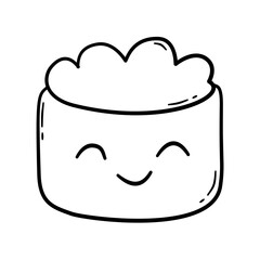 Cute sushi doodle