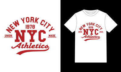 "NEW YORK CITY NYC Athletics" t-shirt design