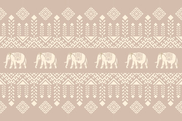 Geometric, 
Beautiful Thailand,elephant pattern,floral,thai pattern,seamless,Traditional,ethnic,fabric pattern for textiles,rugs, wallpaper,clothing, sarong,batik,print,background,illustration