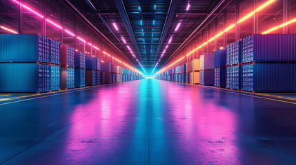 Elevate your logistics case study with this stunning abstract background in blue and purple tones. Perfect for professional presentations, reports, and infographics, this modern design 