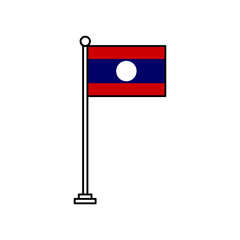 National Flag of Laos
