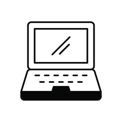 Laptop icon vector stock illustration