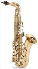 saxophone on white background