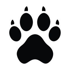 Animal paw print vector