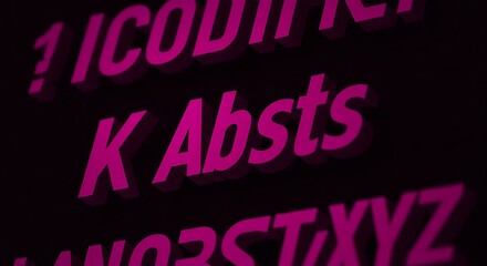 Neon Alphabet Dreams AI Generated