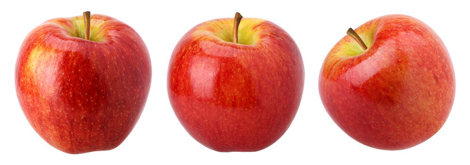 Red apple (Envy Apple) isolated, fresh red apple macro studio photo, transparent PNG, PNG format, Collection