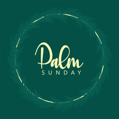 Palm Sunday. Happy Palm Sunday Vector. Palm Sunday background.
